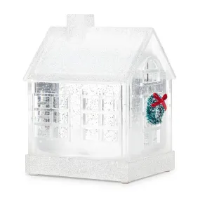 House Shaped Glitter LED Lantern