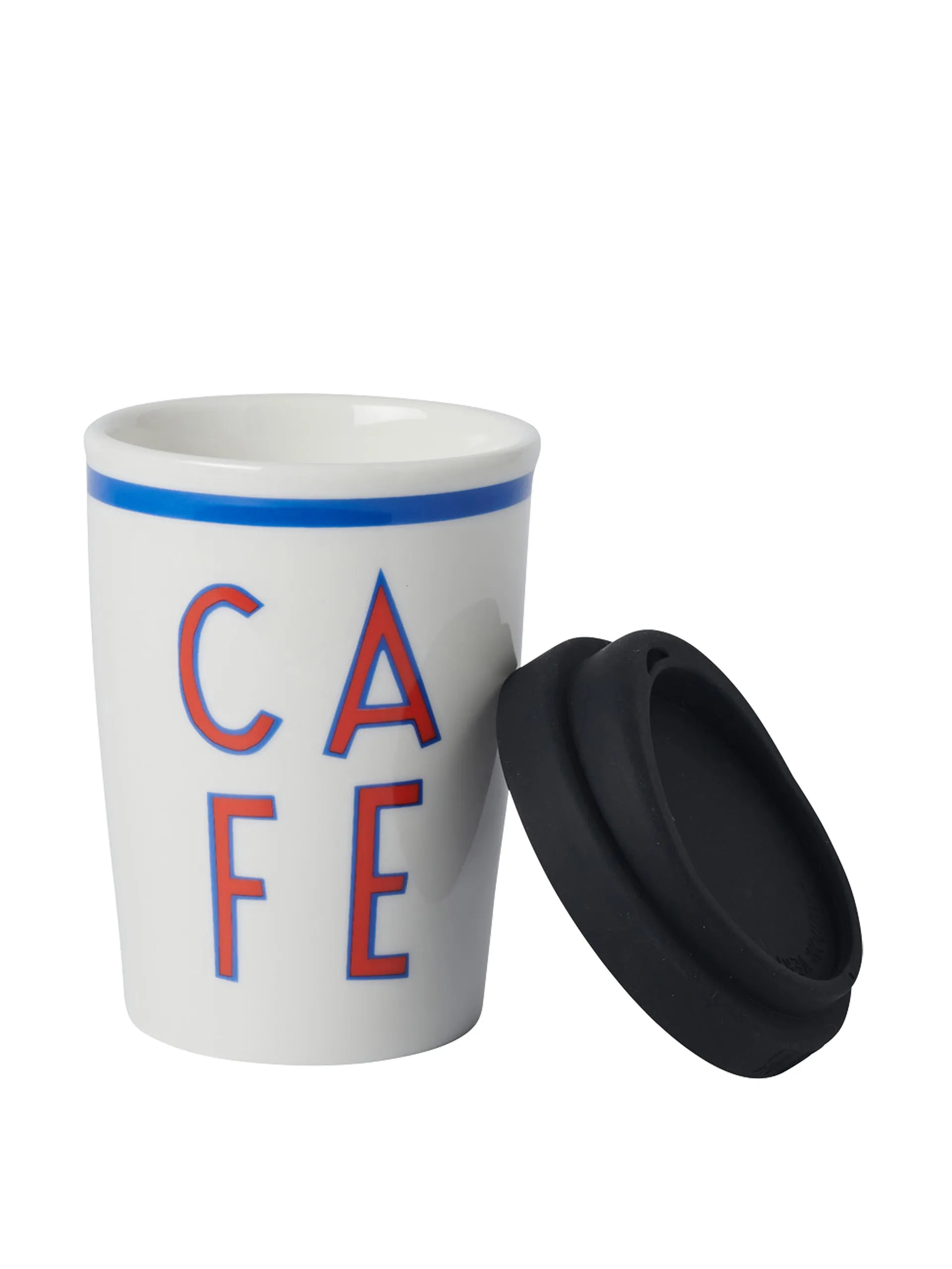 Italian red cafe travel coffee cup