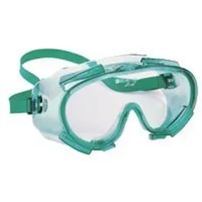 Jackson Safety 14387 Safety Goggles, Anti-Fog Lens, Polycarbonate Lens, PVC Frame, Green Frame :EA: QUANTITY: 1