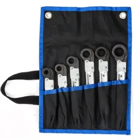 JTC-3325S - Opening Single Ended Ratchet Wrench Set 6pc