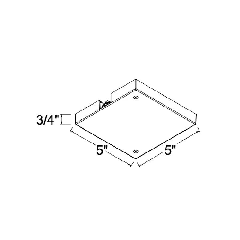 Juno TLR36 Trac 12/25 Outlet Box And T-Bar Ceiling Canopy