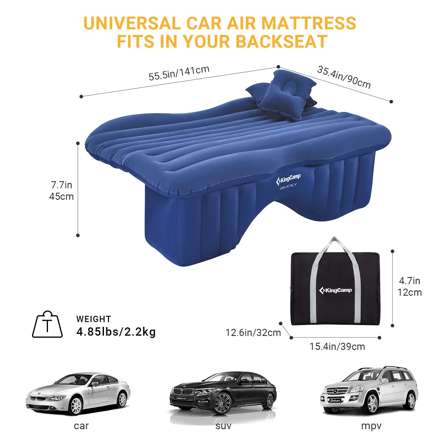 KingCamp Inflatable Car Back Seat