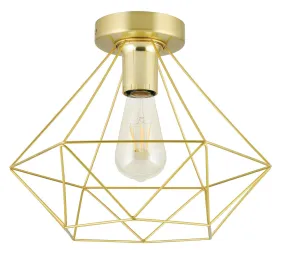 LED Ceiling Light from the Tarbes Collection in Brushed Brass Finish by Eglo USA