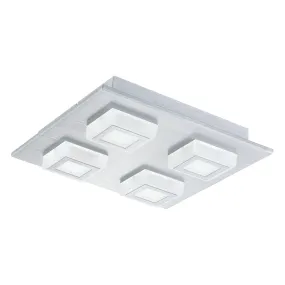 LED Ceiling Mount from the Masiano Collection in Brushed Aluminum Finish by Eglo USA