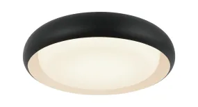 LED Flush Mount from the Milia Collection in Matte Black Finish by Matteo Lighting