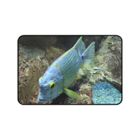 Light Blue Fish Desk Mat