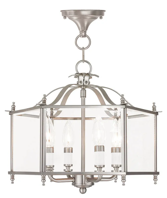 Livingston 4-Light Convertible Pendant/Ceiling Mount