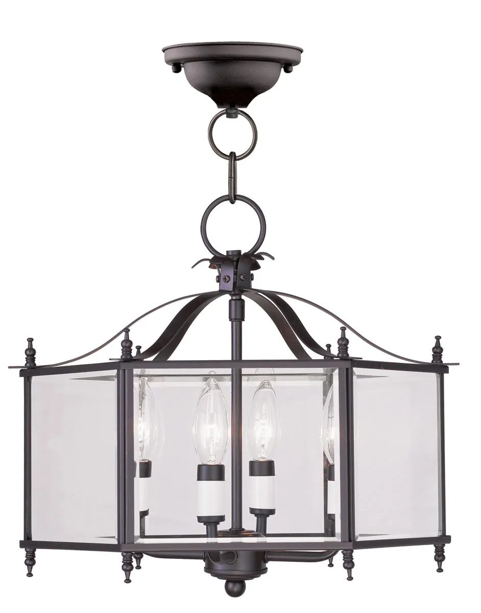 Livingston 4-Light Convertible Pendant/Ceiling Mount