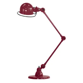 Loft Two Arm Desk Light In Burgundy