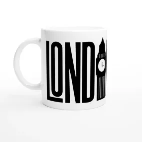 London Icon Mug | Big Ben and Red Bus Design