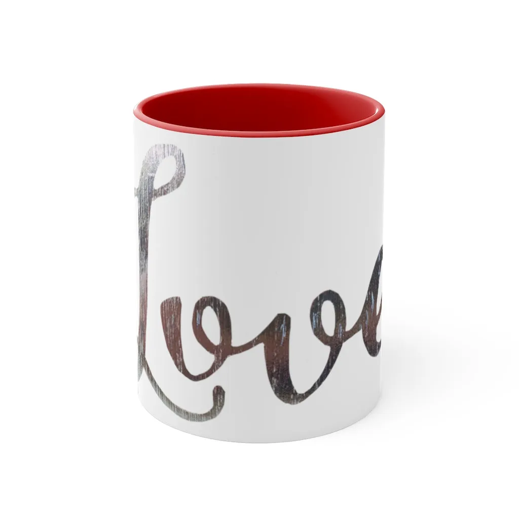 Love Accent Coffee Mug, 11oz