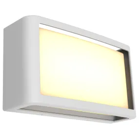 Malibu 9 in. LED Outdoor Wall Sconce White Finish