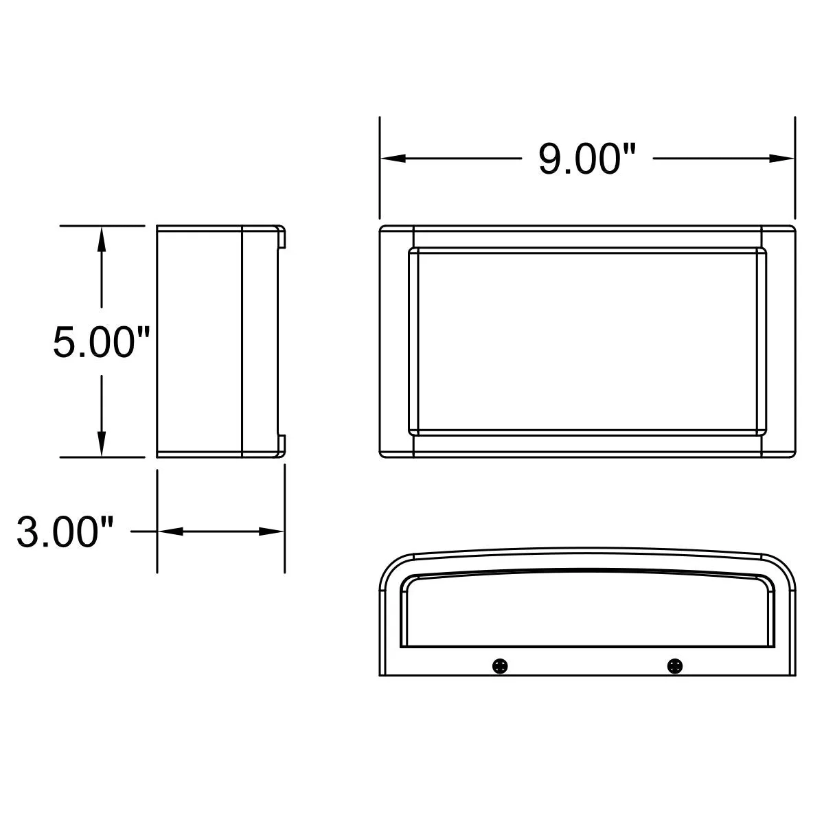 Malibu 9 in. LED Outdoor Wall Sconce White Finish