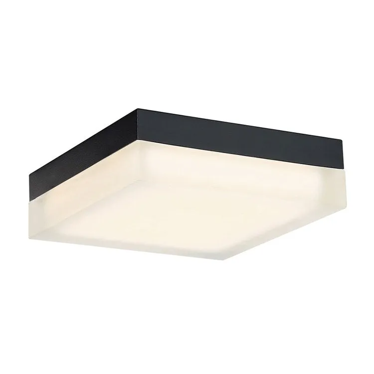 Matrix Single-Light 9" LED Square Flush Mount Ceiling Fixture 3500K