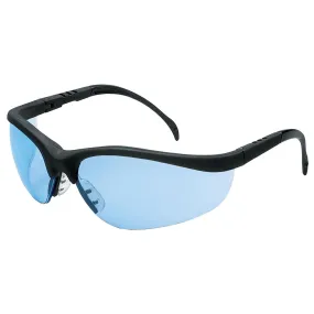 MCR Safety Klondike KD1 Safety Glasses - Black Frame - Light Blue Lens - KD113