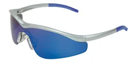 MCR Safety T1 Steel Frame, Blue Diamond Mirror Lens