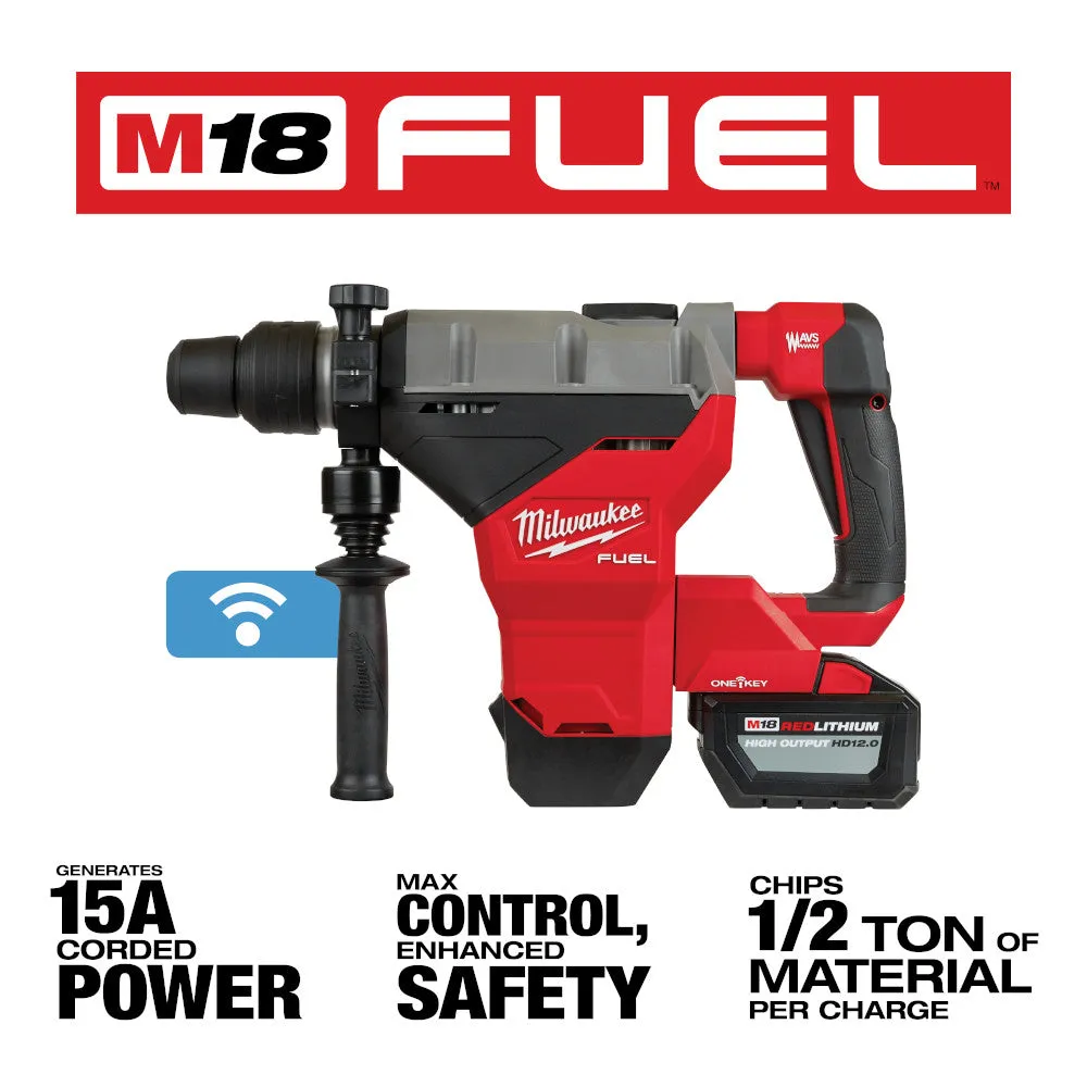 Milwaukee 2718-22HD M18 FUEL 1-3/4" SDS Max Rotary Hammer Kit w/ (2) 12Ah Batteries