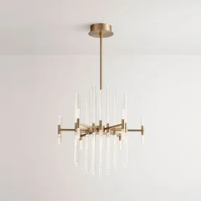 MIRO 37 LIGHT LED CHANDELIER, AGED BRASS