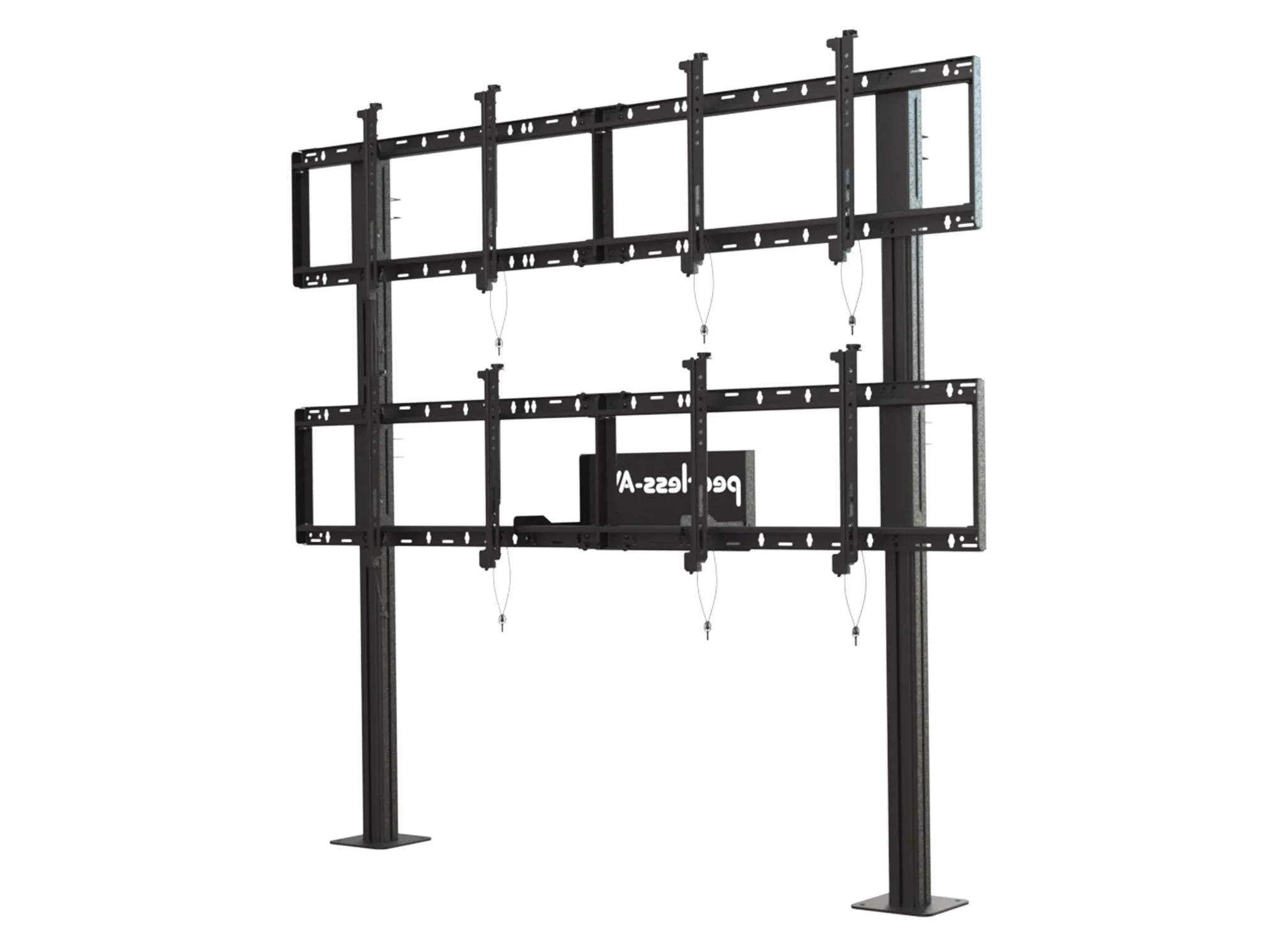 Modular Video Wall Pedestal Mount 2x2 Configuration For 46&Prime; to 60&Prime; displays