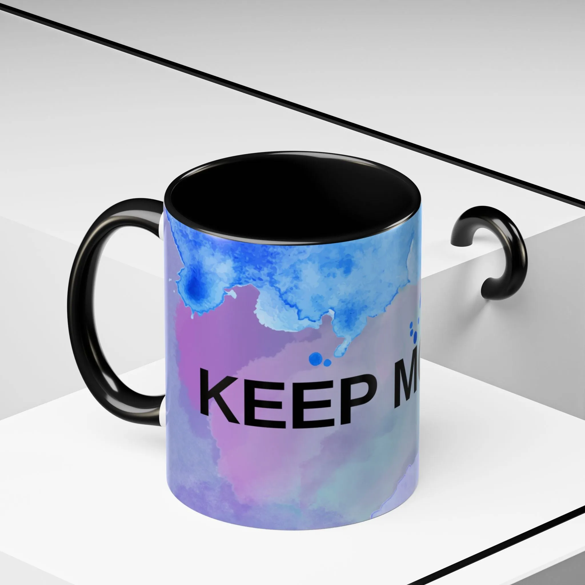 Mug - Abstract Shapes and Calming Colors - Inspirational Morning Coffee Cup