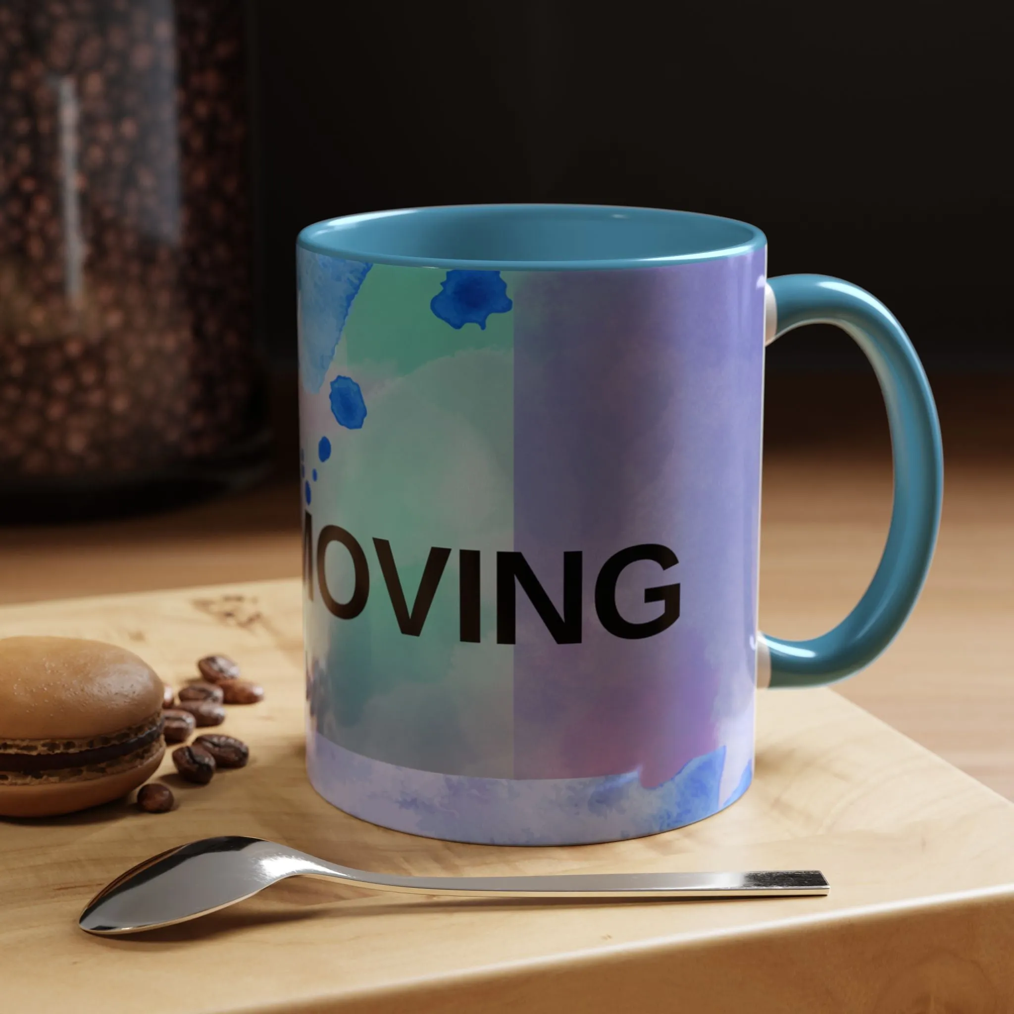 Mug - Abstract Shapes and Calming Colors - Inspirational Morning Coffee Cup