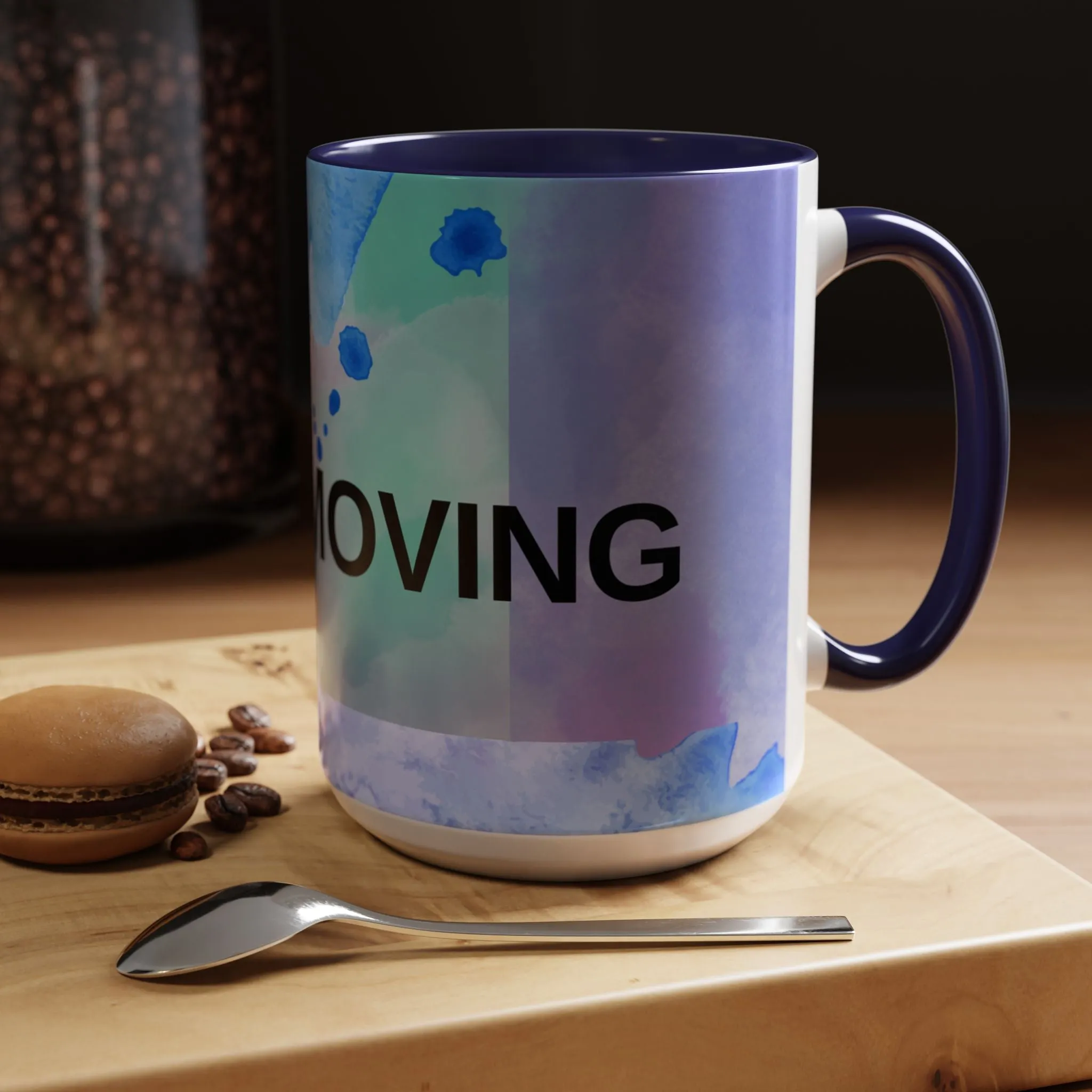 Mug - Abstract Shapes and Calming Colors - Inspirational Morning Coffee Cup