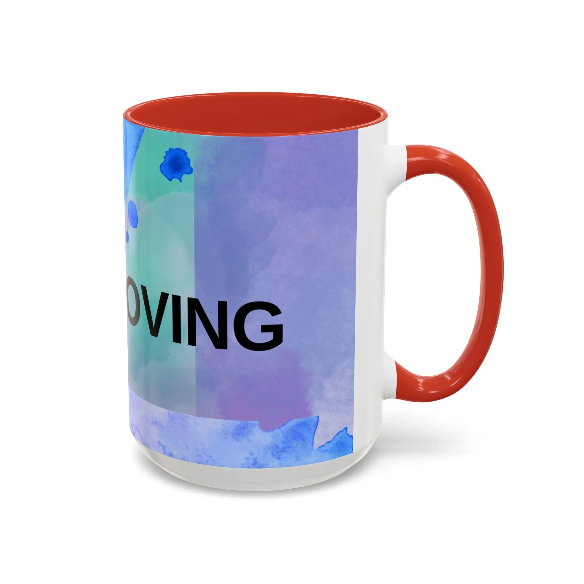 Mug - Abstract Shapes and Calming Colors - Inspirational Morning Coffee Cup