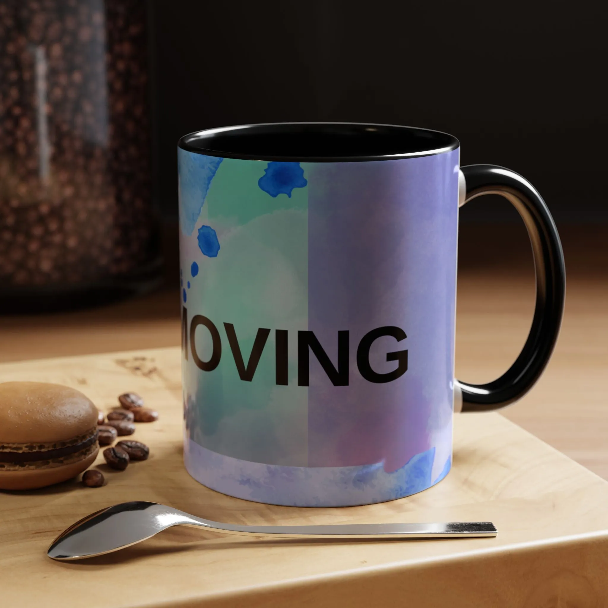 Mug - Abstract Shapes and Calming Colors - Inspirational Morning Coffee Cup