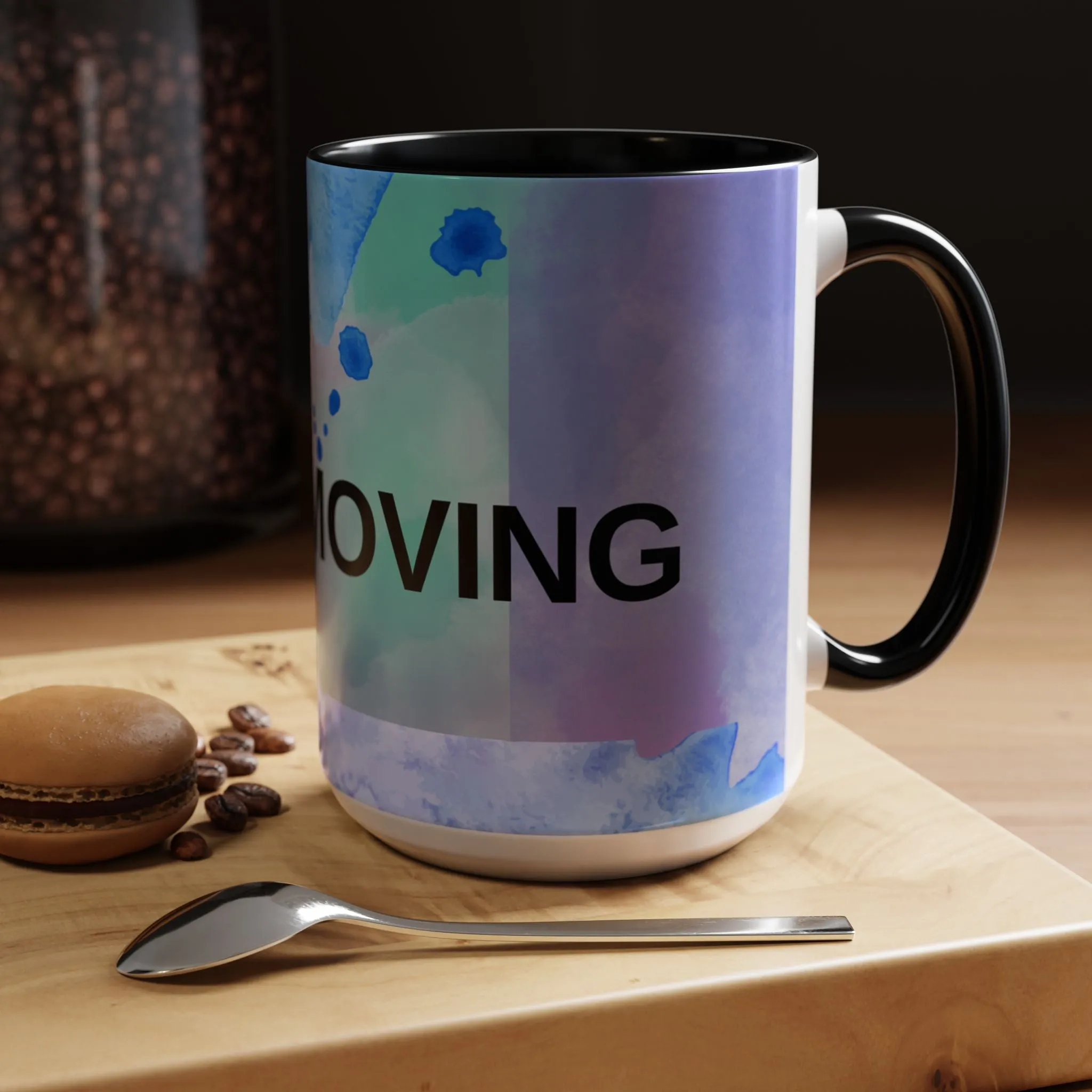 Mug - Abstract Shapes and Calming Colors - Inspirational Morning Coffee Cup