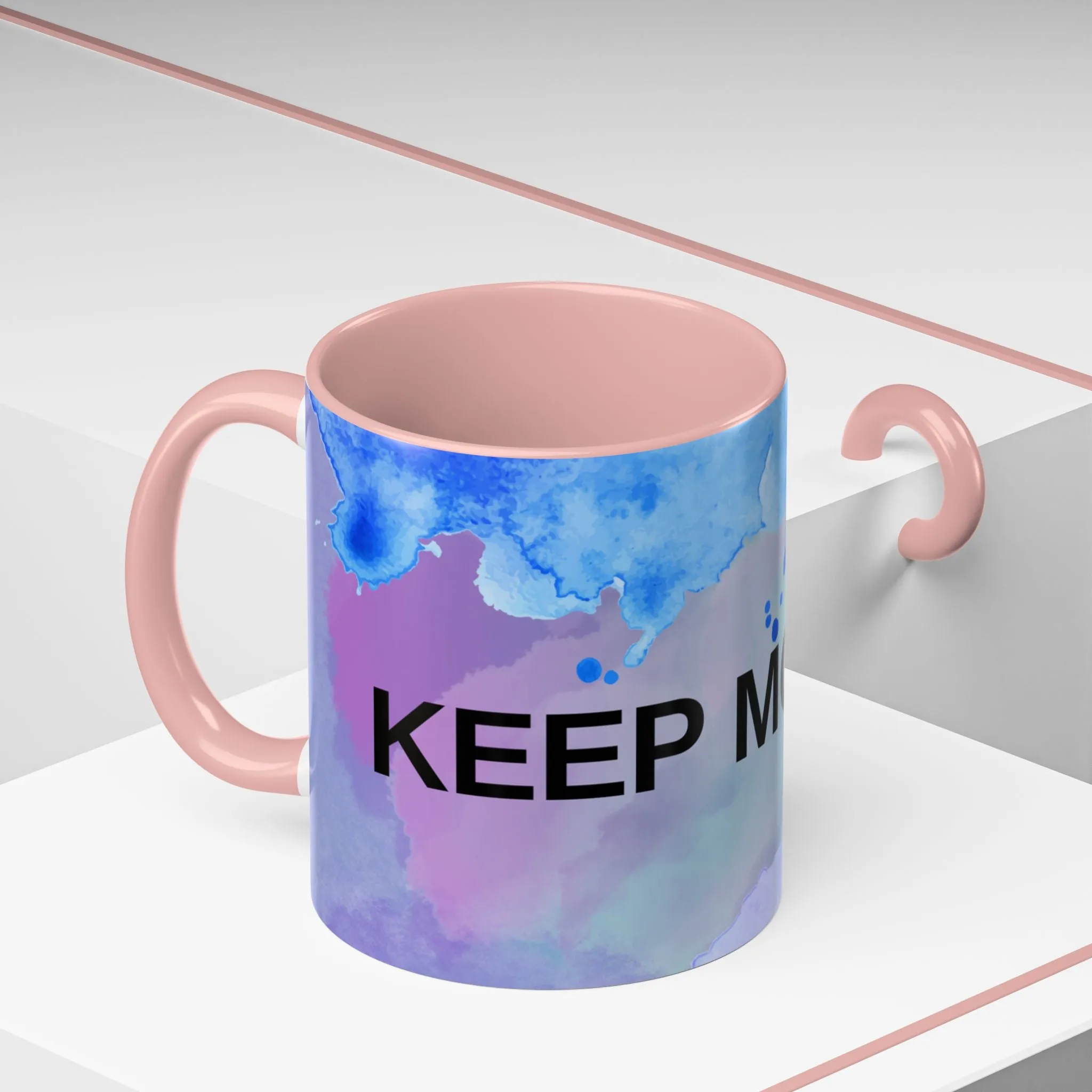 Mug - Abstract Shapes and Calming Colors - Inspirational Morning Coffee Cup