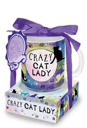 Mug & Note Stack: Crazy Cat Lady