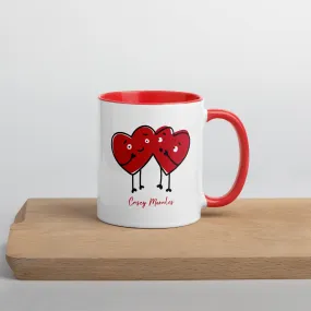 Mug with Color Inside: Hearts in Love