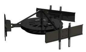 Multi-Display Ceiling Mount with Three Telescoping Arms for 37" to 80" Displays