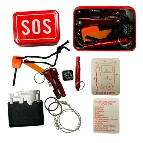 MULTIPURPOSE MINI POCKET SURVIVAL TOOL SOS