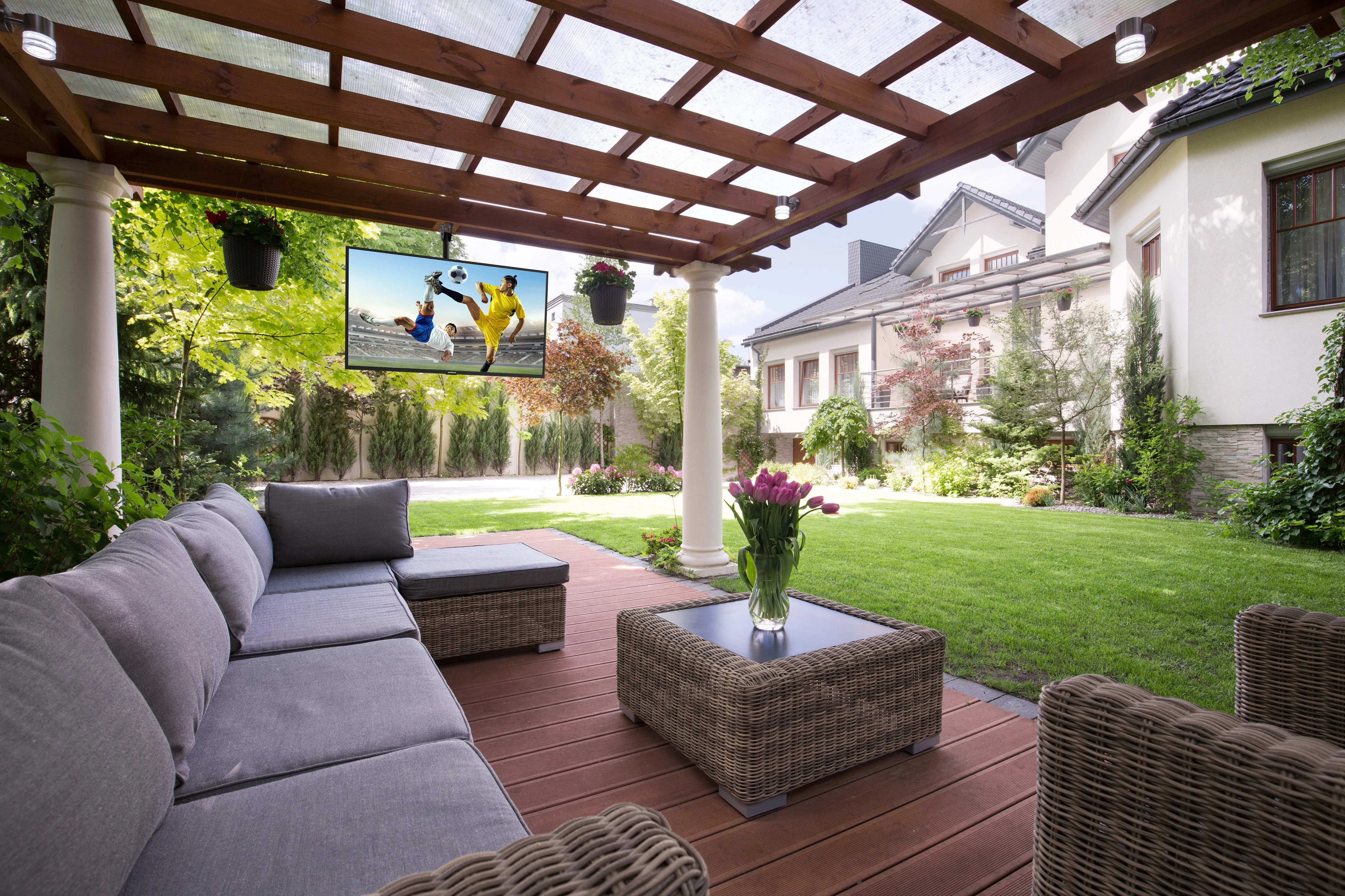 Neptune™ Outdoor TV Ceiling Mount for 43" to 75" TVs