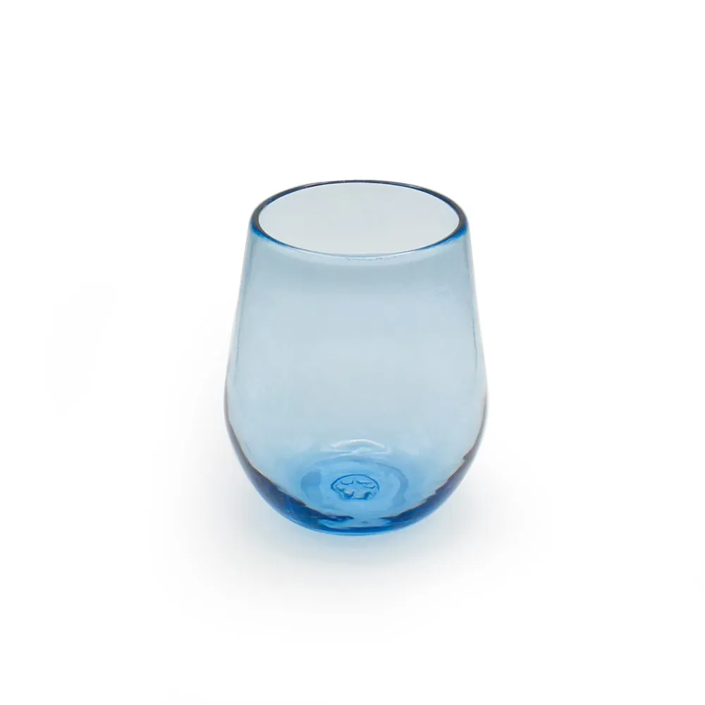 New Life Recycled Blue Glassware