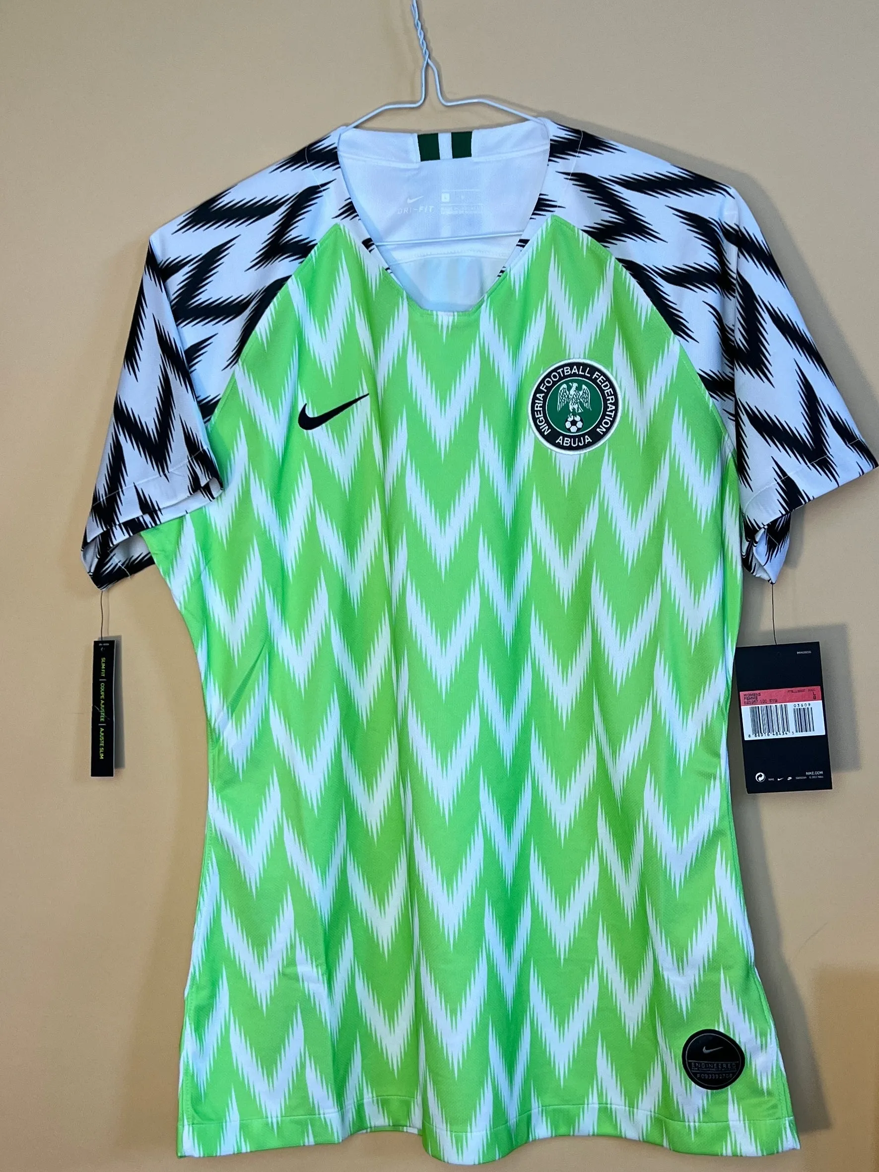 Nigeria Home 2019 Womens Large Shirt