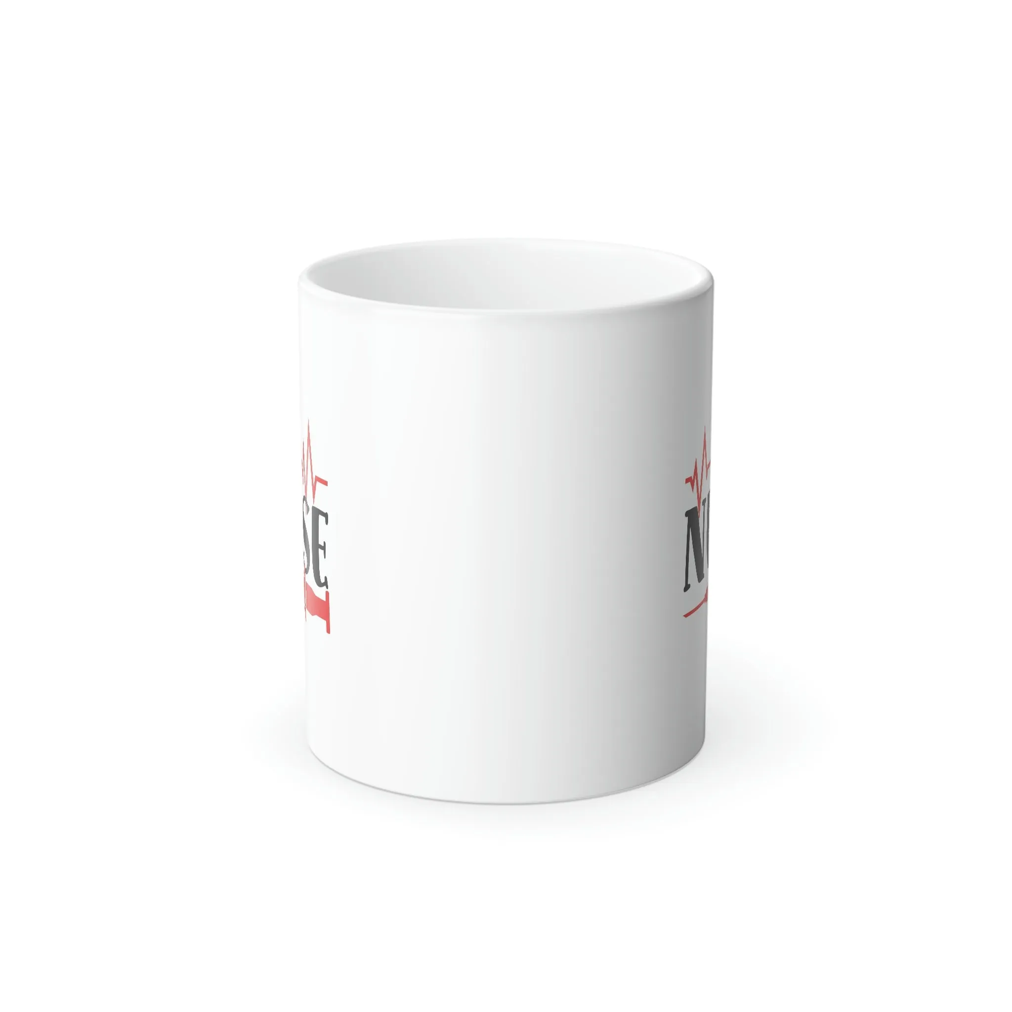 Nurse heartbeat and needle 11oz Color Morphing Mug