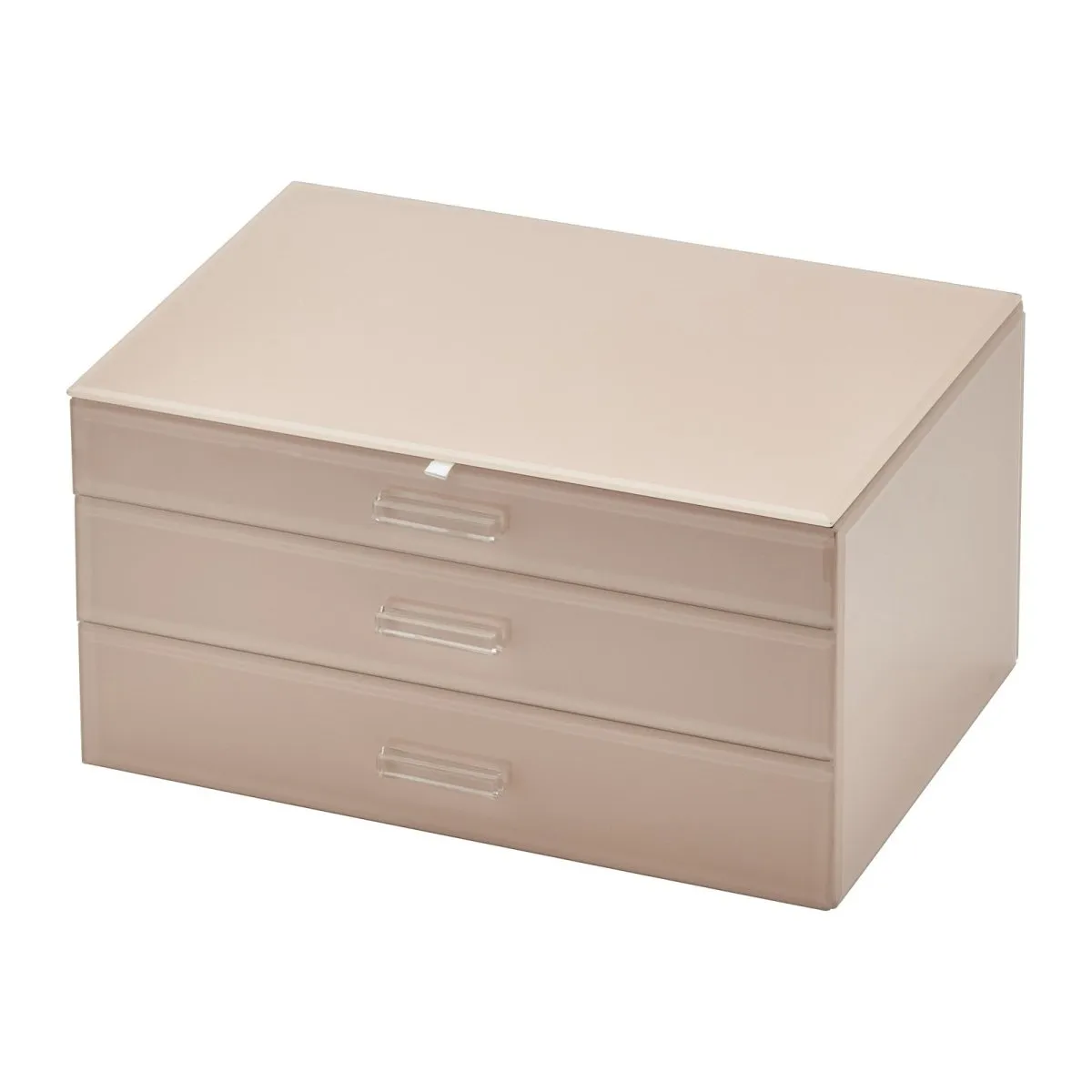 One Six Eight London Gabriella Jewellery Box with Drawers Blush Extra Large