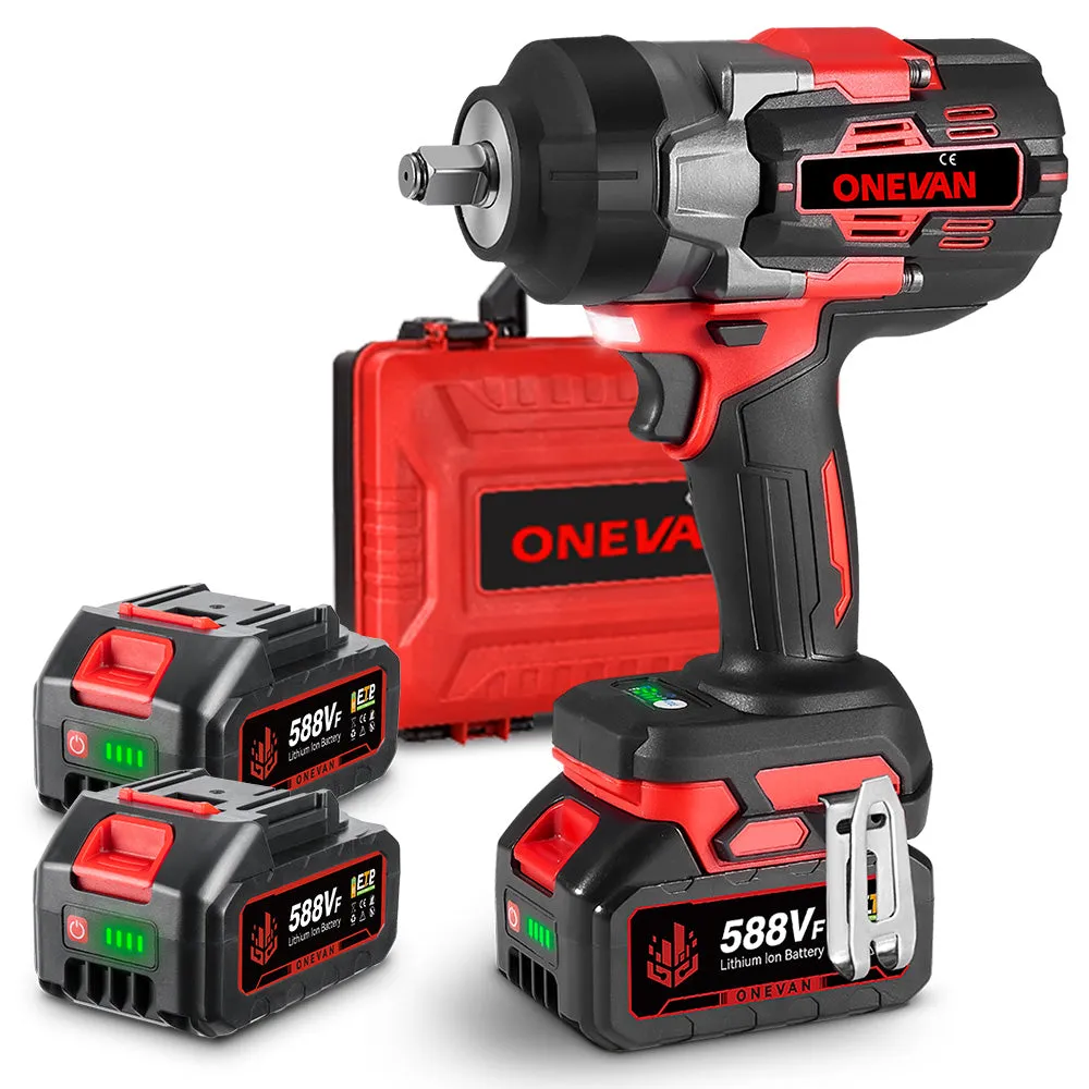 ONEVAN 1/2" 2800N·m Brushless Cordless Impact Wrench | For Makita 18V Battery