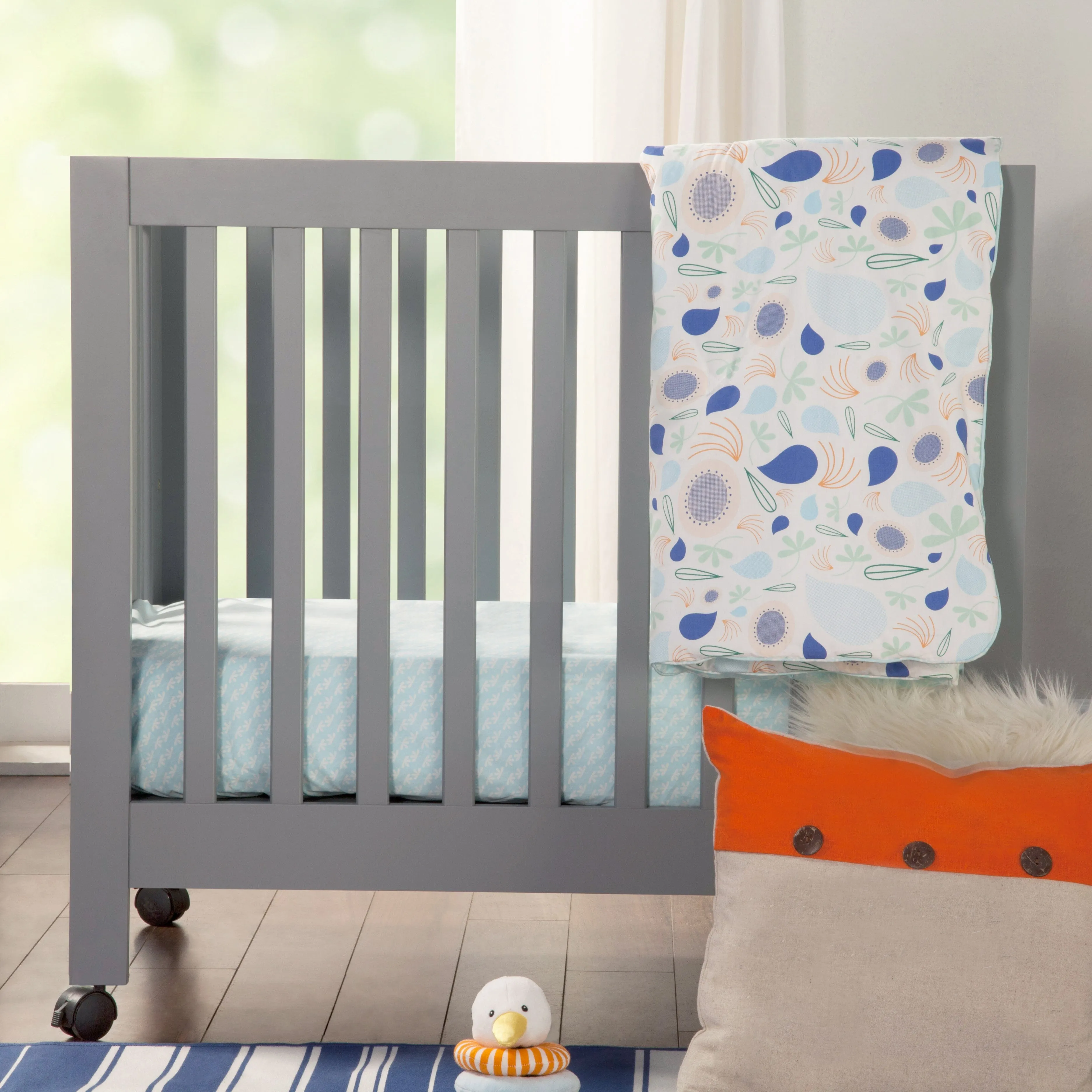 Origami Mini Crib - Grey