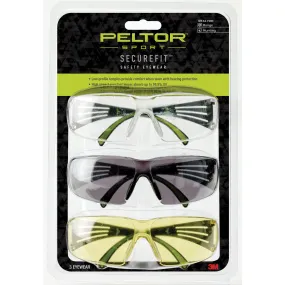 Peltor Securefit 400 Eye Prot 3-pack