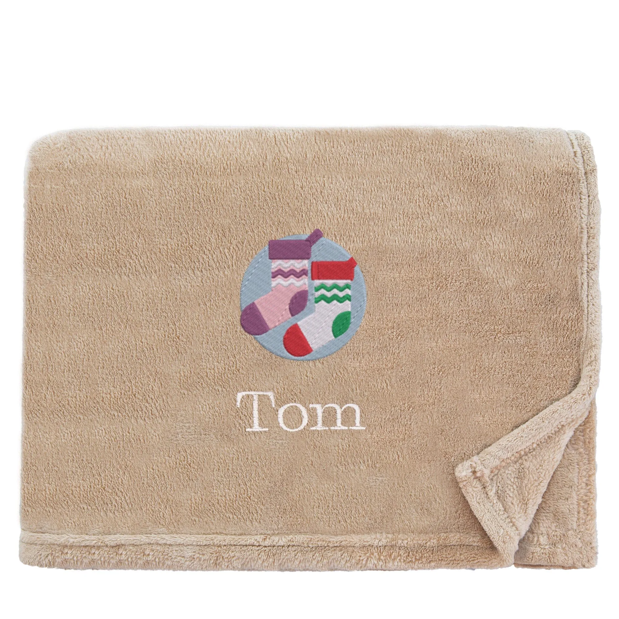 Personalised Christmas Stockings Christmas Snuggle Blanket