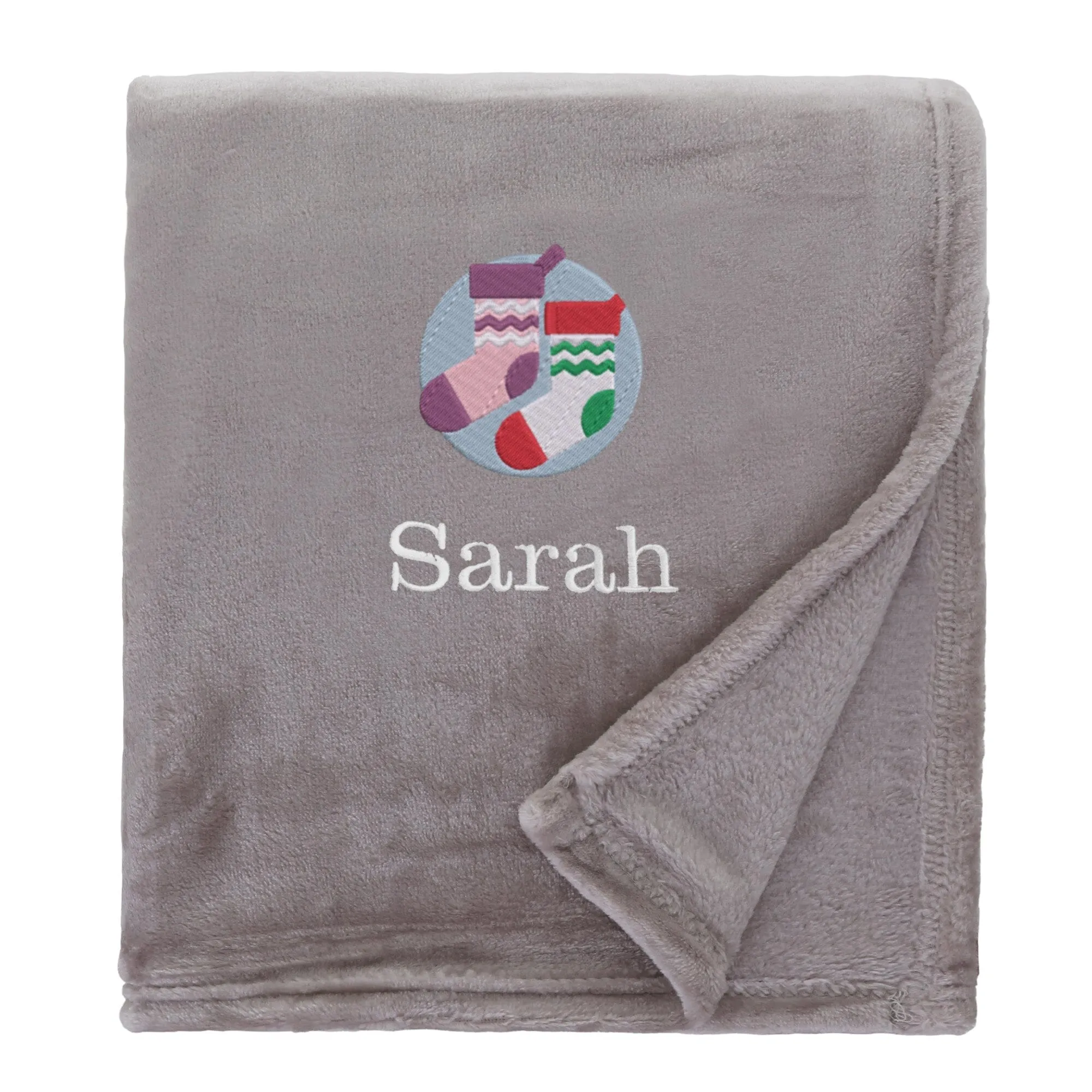 Personalised Christmas Stockings Christmas Snuggle Blanket