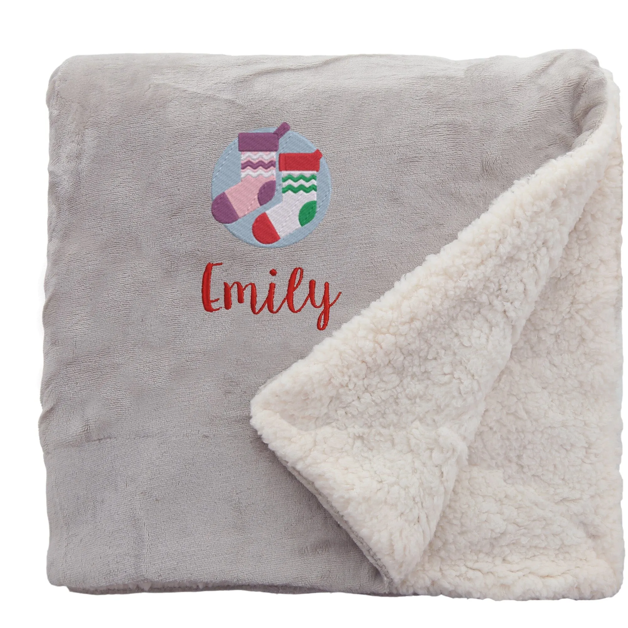 Personalised Christmas Stockings Christmas Snuggle Blanket