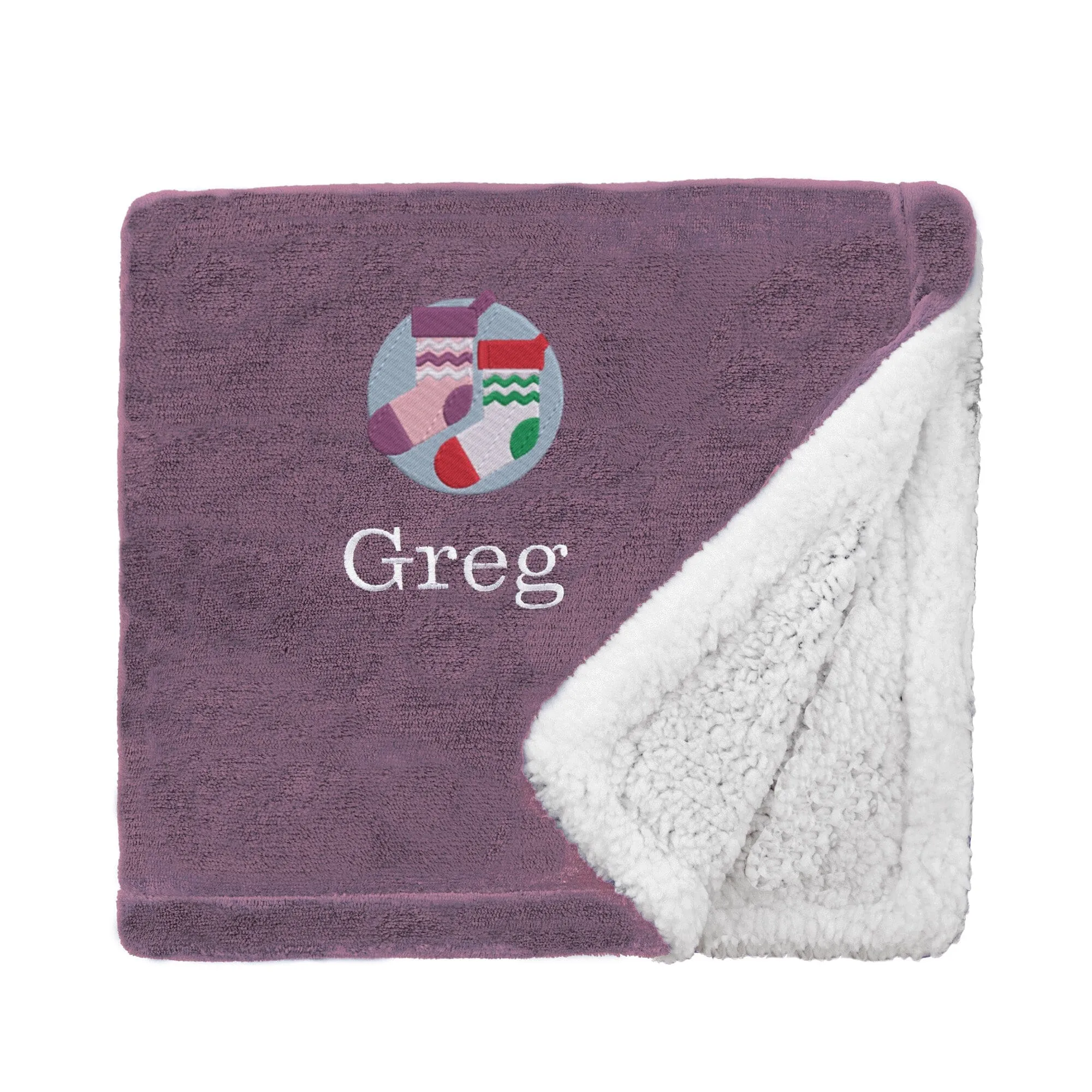 Personalised Christmas Stockings Christmas Snuggle Blanket