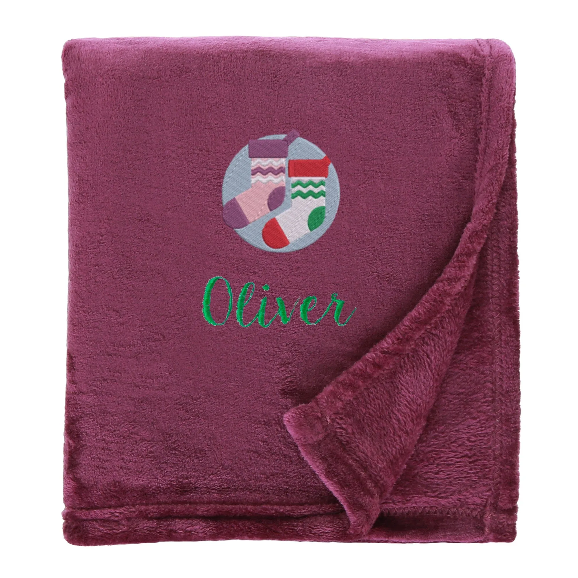 Personalised Christmas Stockings Christmas Snuggle Blanket