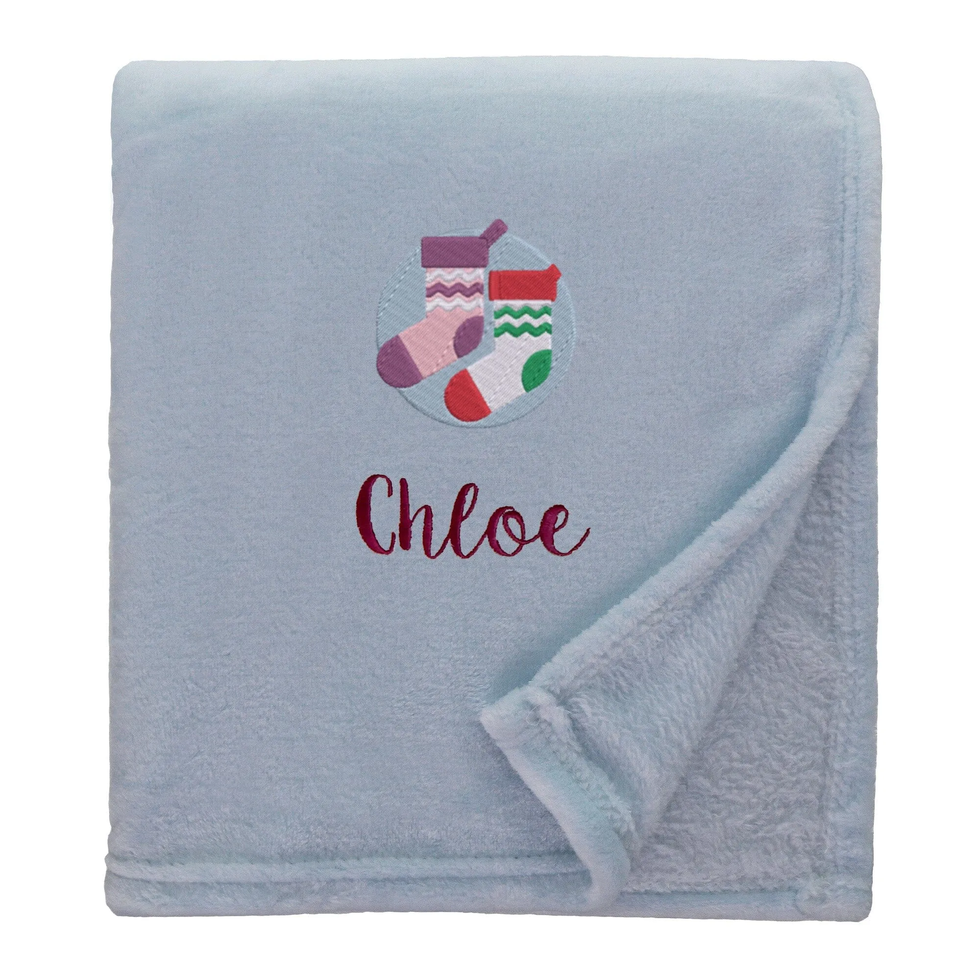 Personalised Christmas Stockings Christmas Snuggle Blanket