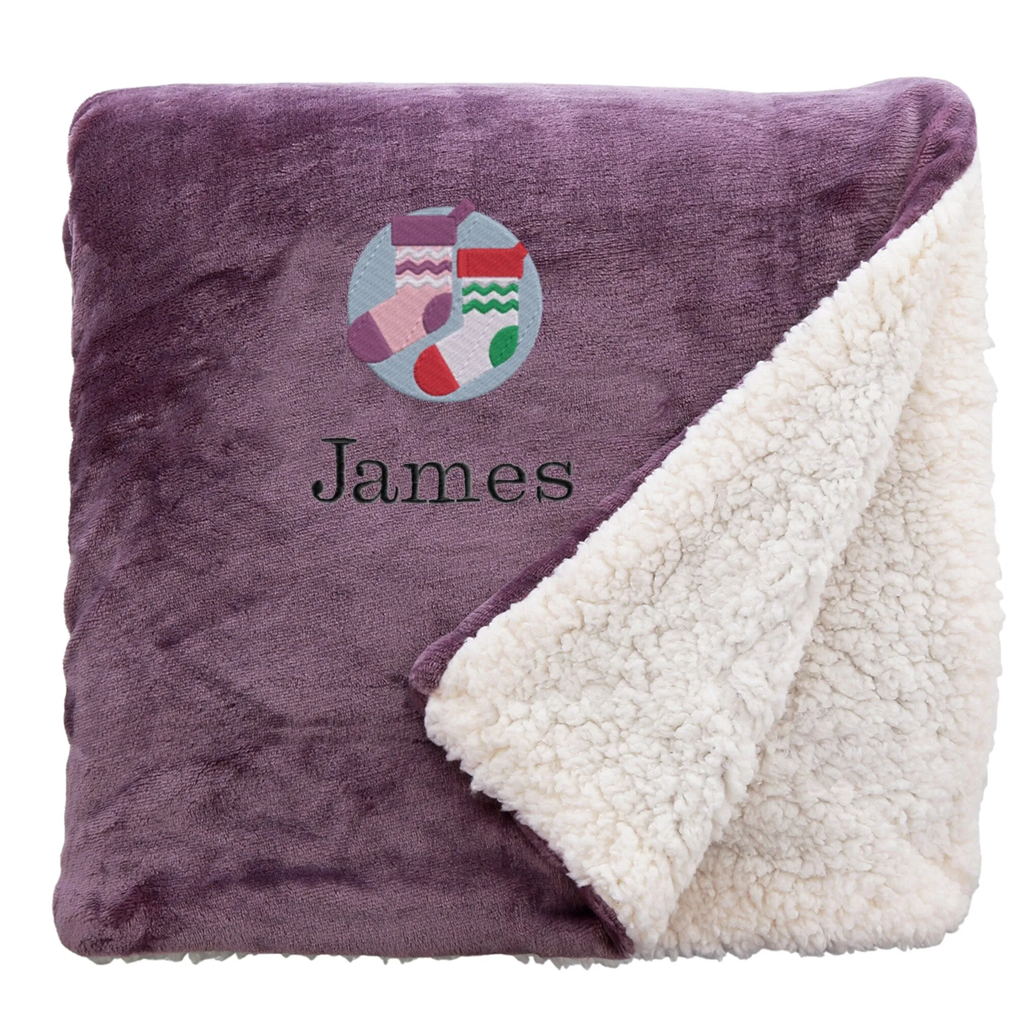 Personalised Christmas Stockings Christmas Snuggle Blanket