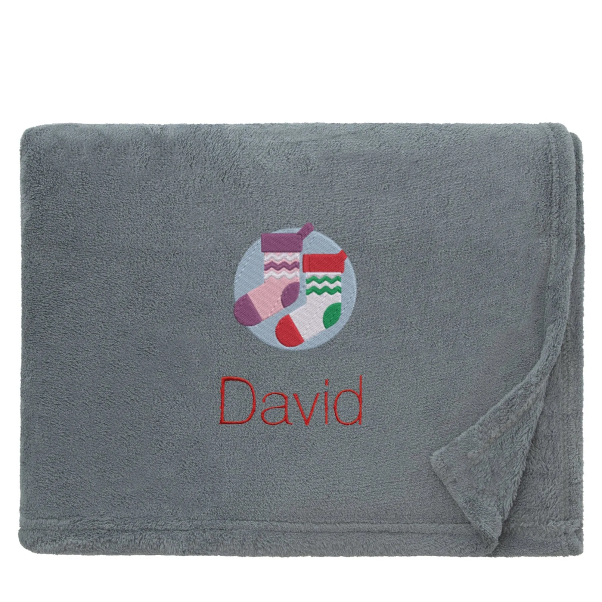 Personalised Christmas Stockings Christmas Snuggle Blanket